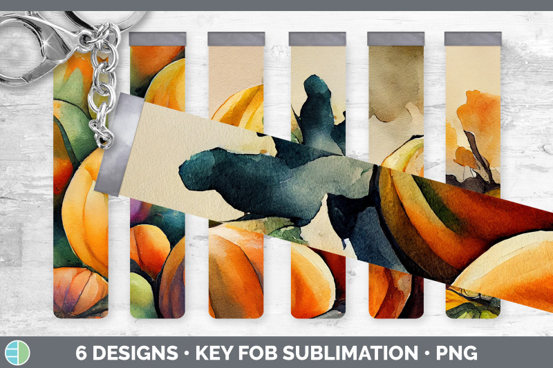 fall-pumpkins-key-fob-wristlet-sublimation