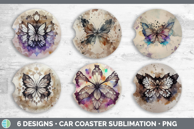 watercolor-butterfly-car-coaster-sublimation-designs-bundle