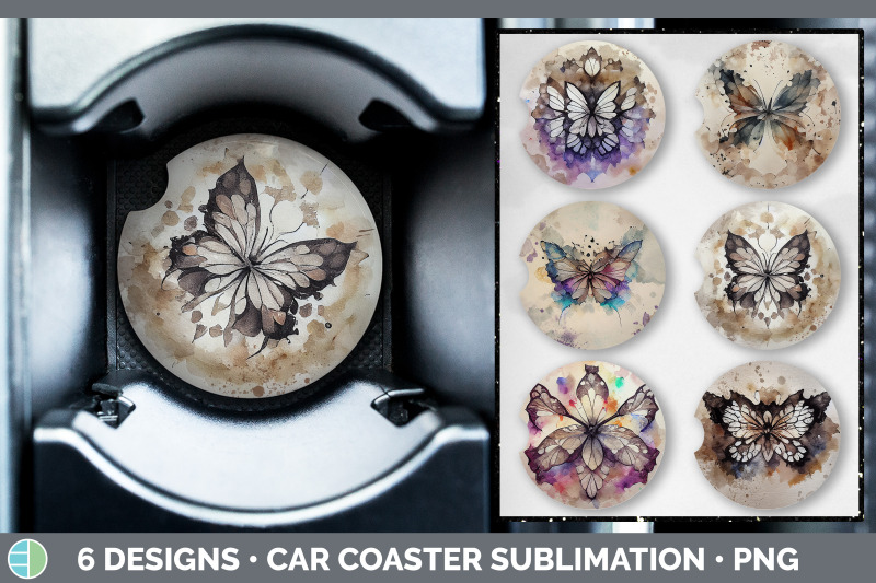 watercolor-butterfly-car-coaster-sublimation-designs-bundle