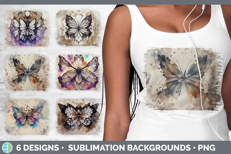 watercolor-butterfly-distressed-sublimation-background-panel