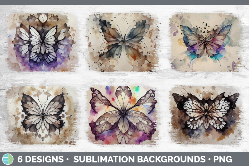 watercolor-butterfly-distressed-sublimation-background-panel