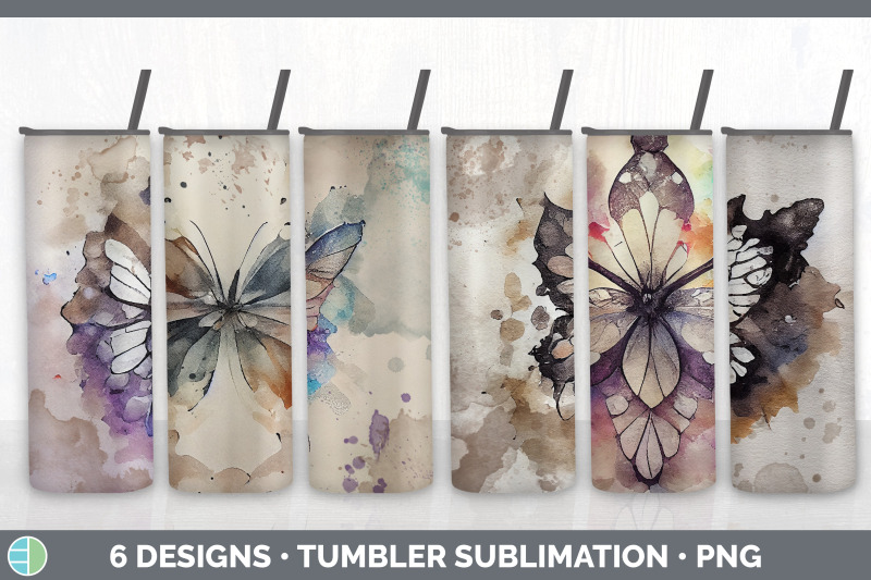 watercolor-butterfly-tumbler-sublimation-bundle