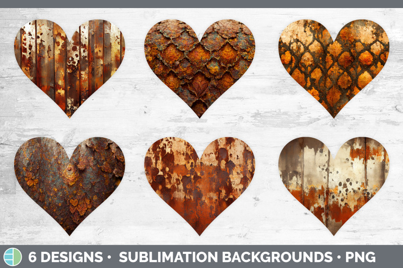 rust-heart-sublimation-background-bundle