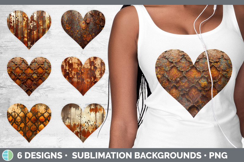 rust-heart-sublimation-background-bundle