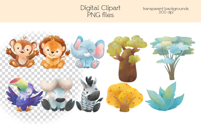 jungle-animals-clipart-png-files