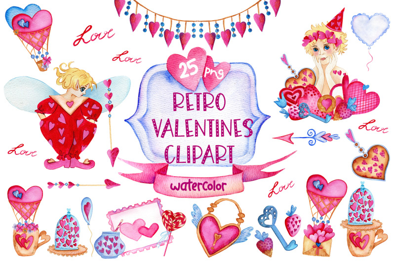 fairies-valentines-day-watercolor-clipart