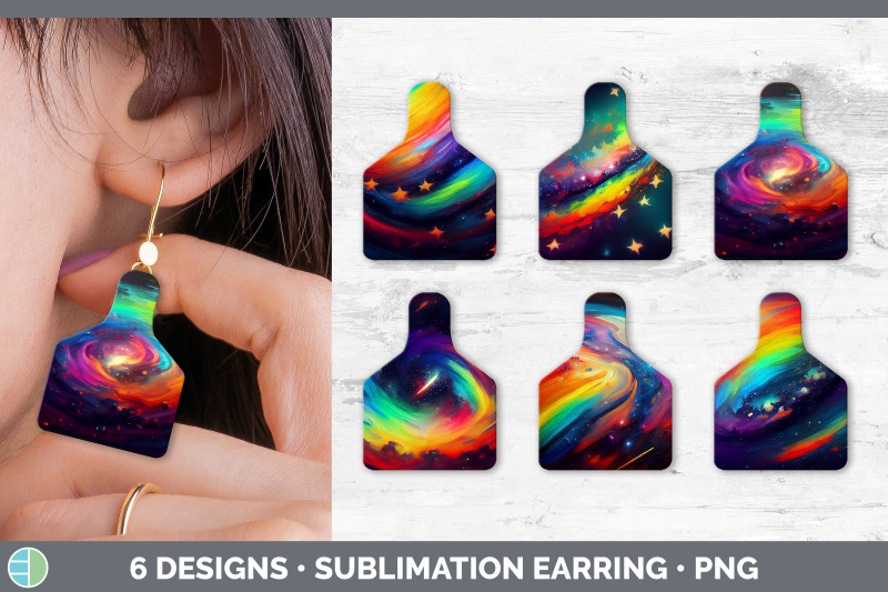 galaxy-cow-tag-earring-sublimation-cattle-ear-tag