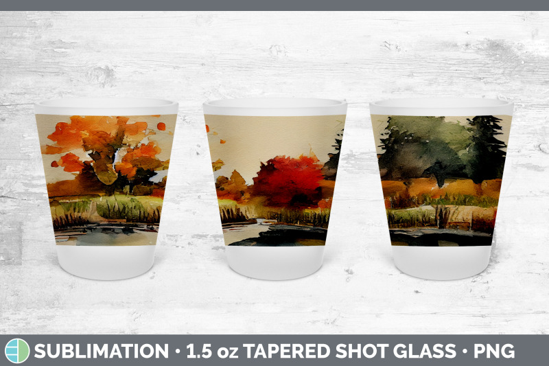 autumn-trees-shot-glass-sublimation-shot-glass-1-5oz-tapered
