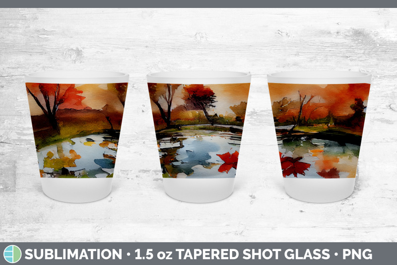 autumn-trees-shot-glass-sublimation-shot-glass-1-5oz-tapered