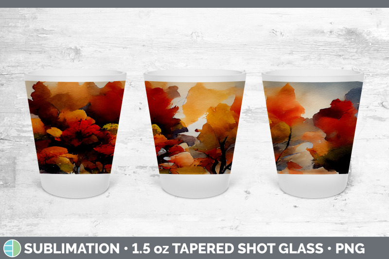 autumn-trees-shot-glass-sublimation-shot-glass-1-5oz-tapered