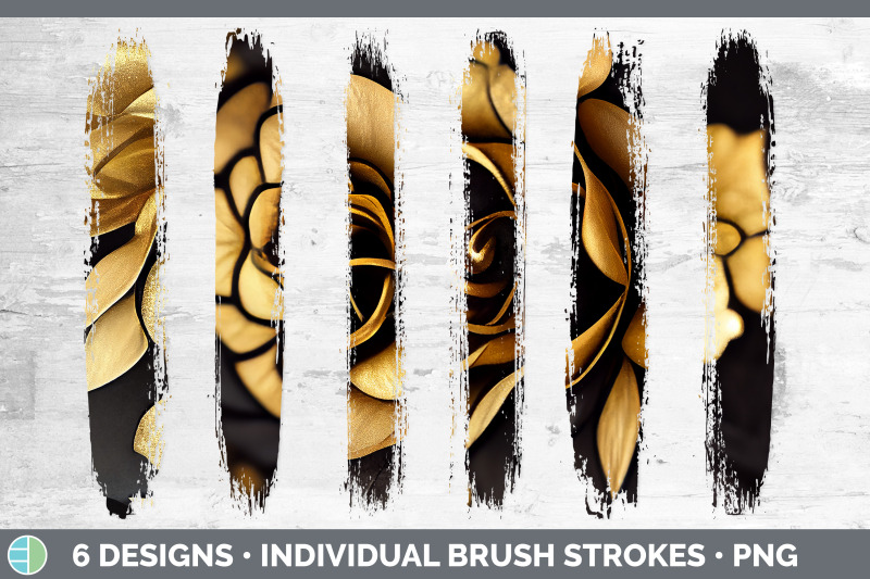 black-and-gold-rose-brush-strokes-png-sublimation-designs