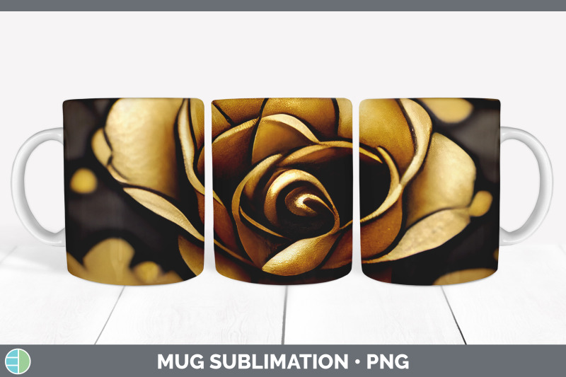 black-and-gold-rose-mug-sublimation