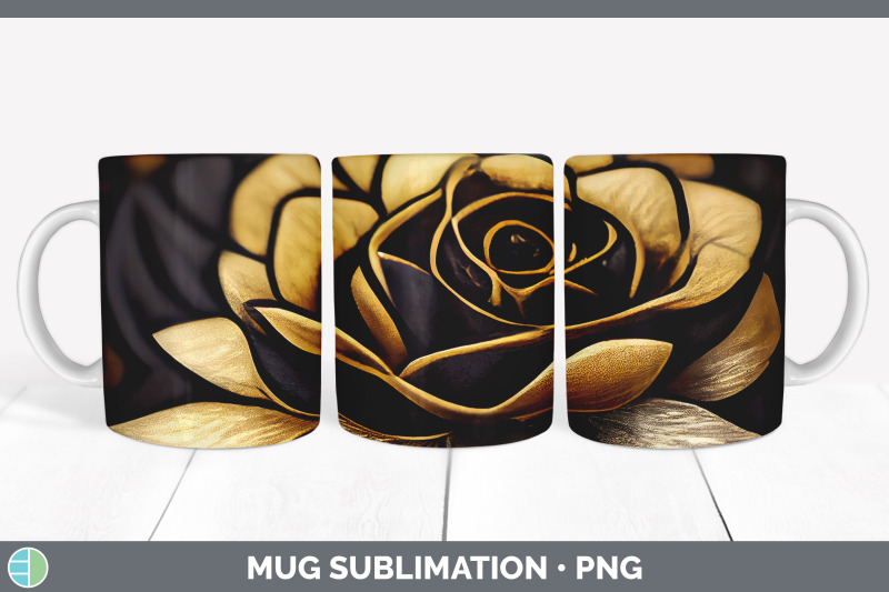 black-and-gold-rose-mug-sublimation