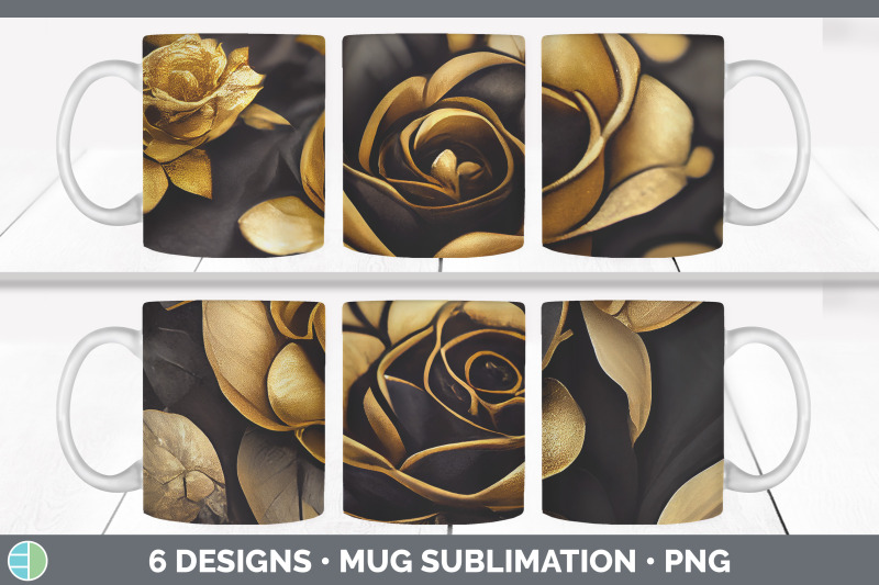 black-and-gold-rose-mug-sublimation