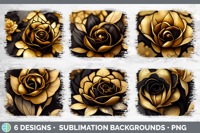 black-and-gold-rose-distressed-sublimation-background-panel