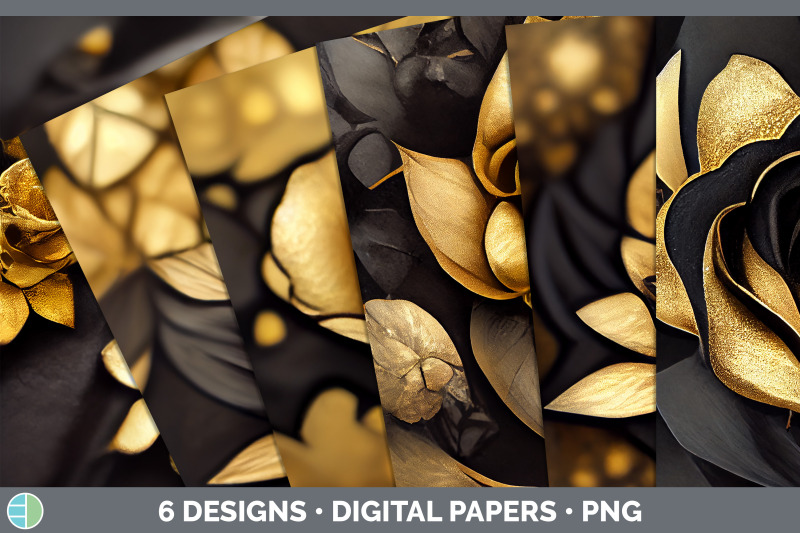 black-and-gold-rose-backgrounds-digital-scrapbook-papers