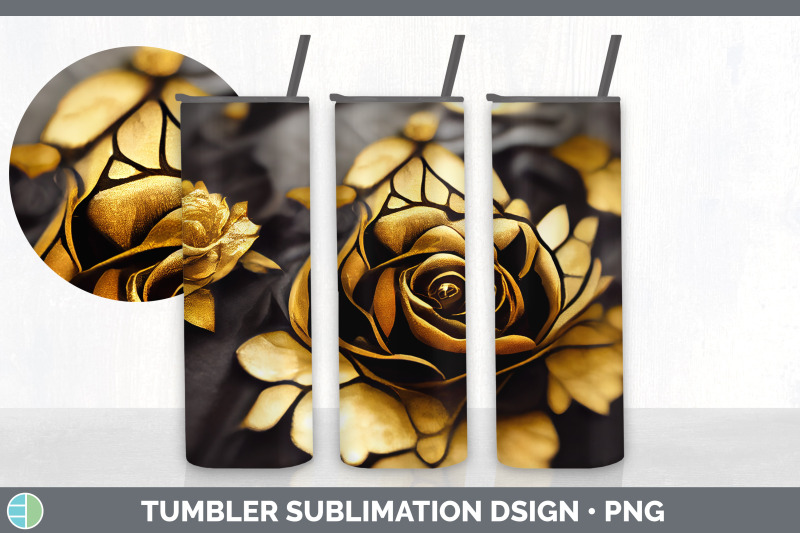 black-and-gold-rose-tumbler-sublimation-bundle