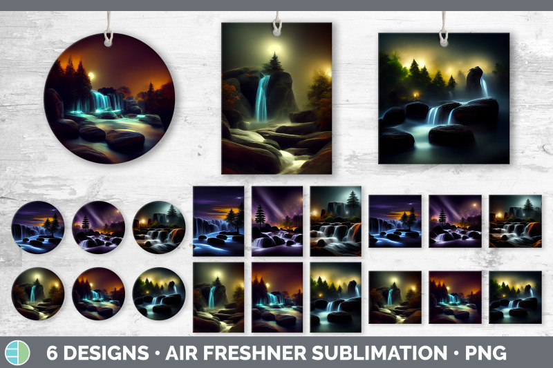 waterfall-landscape-air-freshener-sublimation-designs-bundle