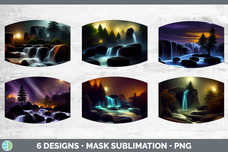 waterfall-landscape-mask-sublimation-bundle-face-mask-designs