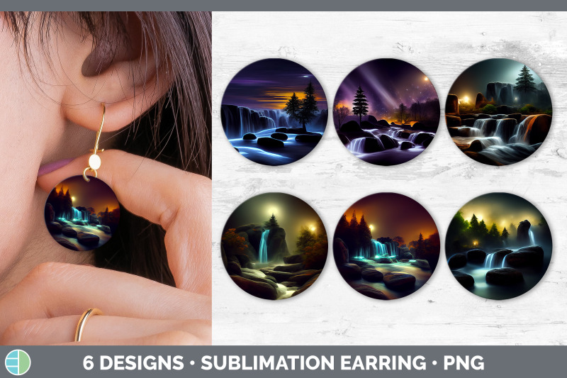 waterfall-landscape-round-earring-sublimation-designs-bundle