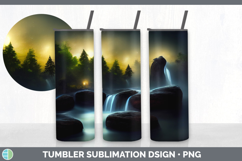 waterfall-landscape-tumbler-sublimation-bundle