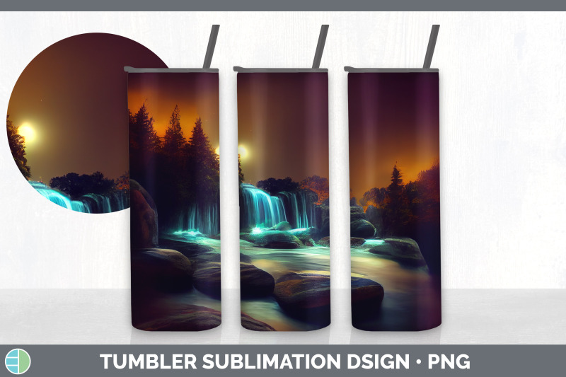 waterfall-landscape-tumbler-sublimation-bundle