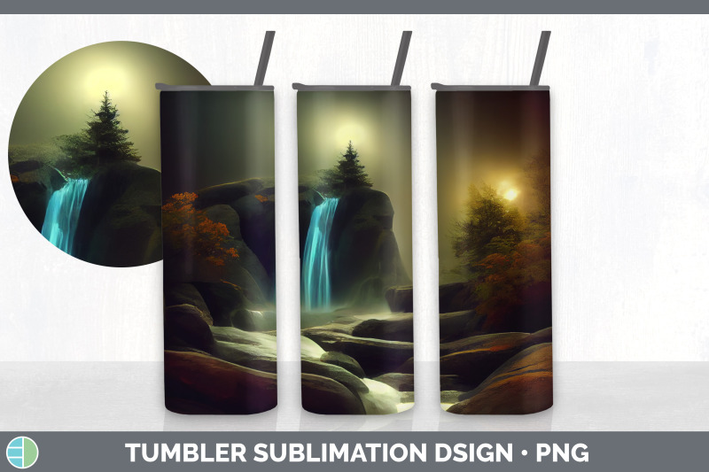 waterfall-landscape-tumbler-sublimation-bundle