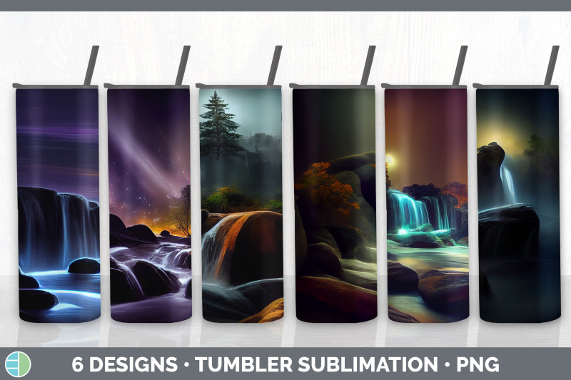 waterfall-landscape-tumbler-sublimation-bundle