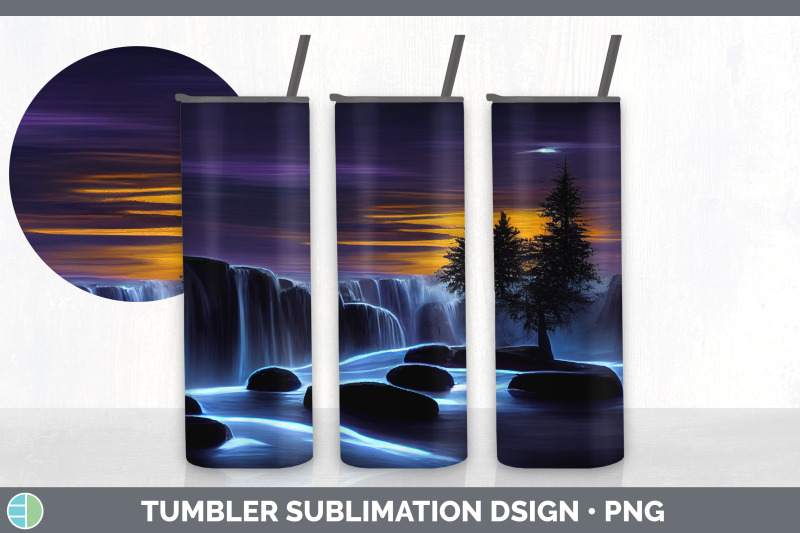 waterfall-landscape-tumbler-sublimation-bundle