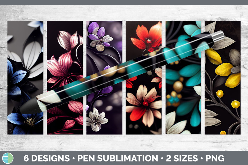 flowers-pen-wraps-epoxy-sublimation-bundle