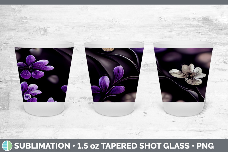 flowers-shot-glass-sublimation-shot-glass-1-5oz-tapered