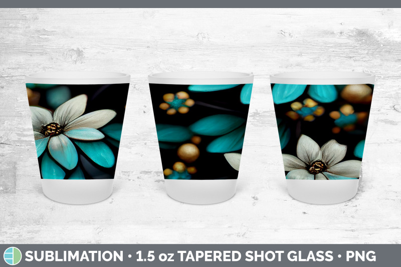 flowers-shot-glass-sublimation-shot-glass-1-5oz-tapered