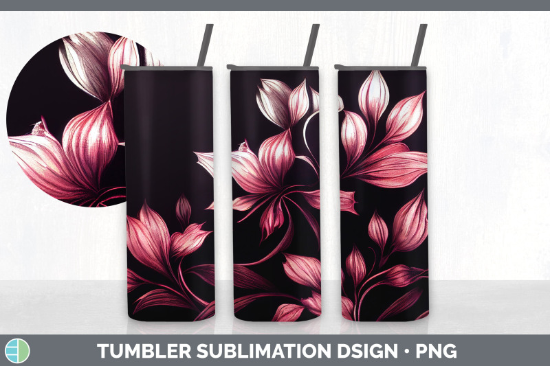 flowers-tumbler-sublimation-bundle