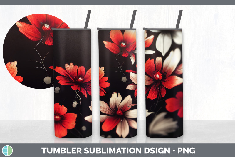 flowers-tumbler-sublimation-bundle