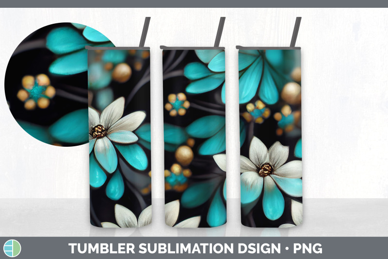 flowers-tumbler-sublimation-bundle