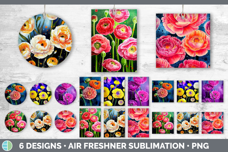 ranunculus-flowers-air-freshener-sublimation-designs-bundle