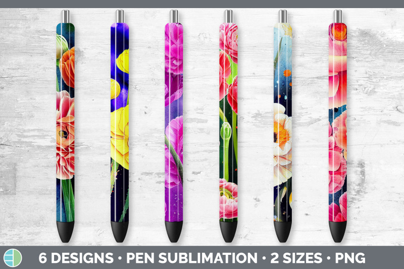 ranunculus-flowers-pen-wraps-epoxy-sublimation-bundle