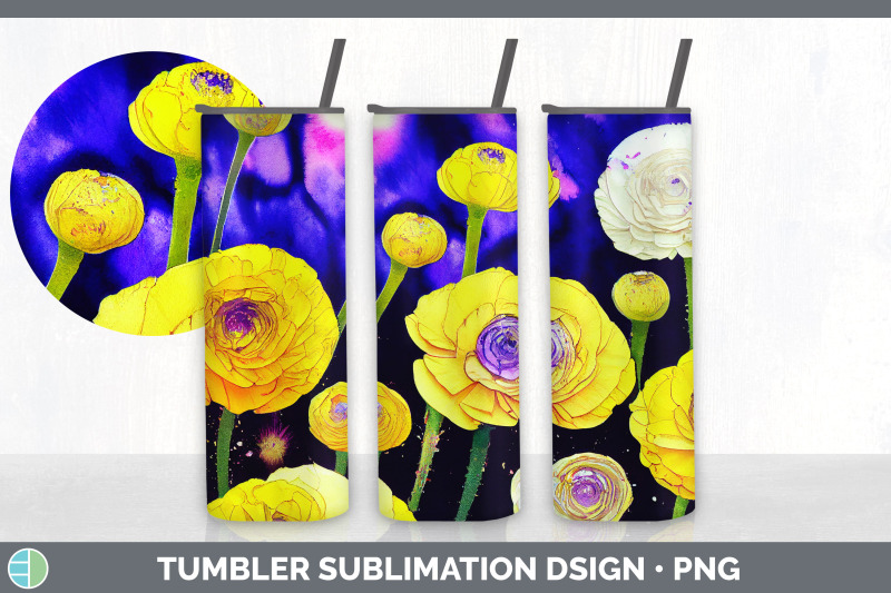 ranunculus-flowers-tumbler-sublimation-bundle