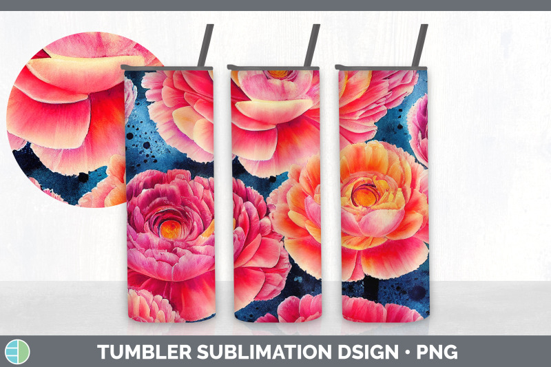 ranunculus-flowers-tumbler-sublimation-bundle