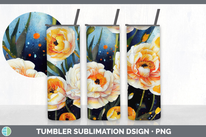 ranunculus-flowers-tumbler-sublimation-bundle