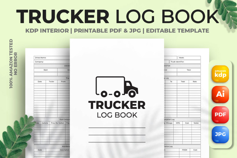 trucker-log-book-kdp-interior