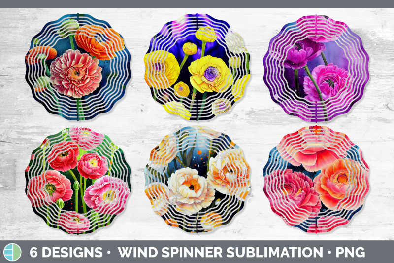 ranunculus-flowers-wind-spinner-sublimation-designs-bundle