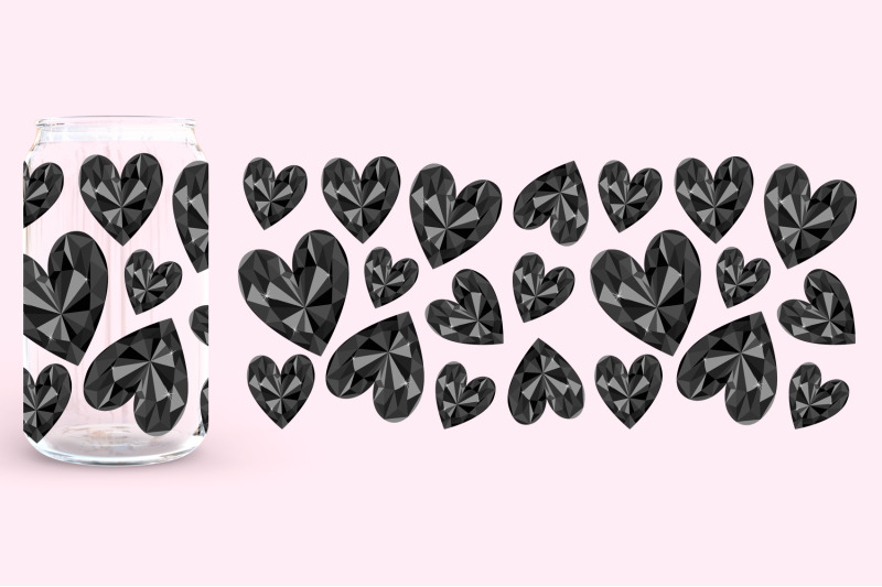 hearts-gemstone-can-glass-wrap-hearts-diamond-can-glass-svg