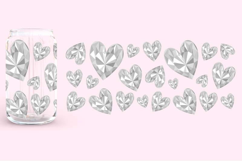 hearts-gemstone-can-glass-wrap-hearts-diamond-can-glass-svg