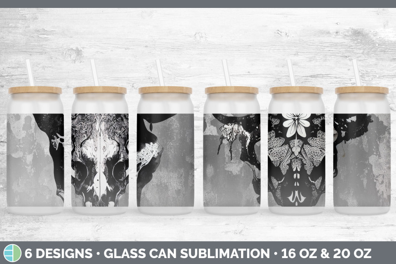 cow-skull-glass-can-sublimation-beer-mason-jar