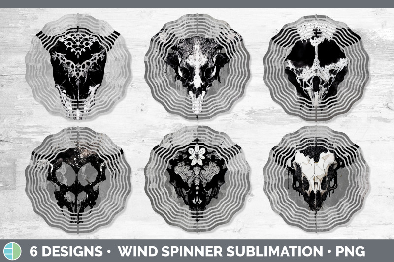 cow-skull-painted-wind-spinner-sublimation-designs-bundle