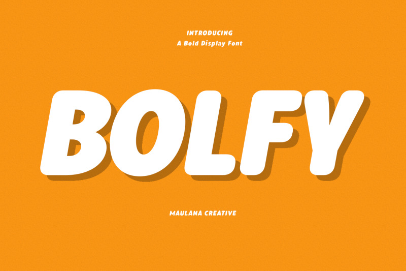 bolfy-handwritten-display-font