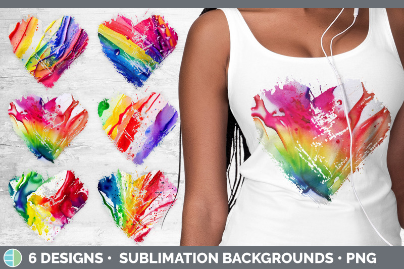 watercolor-rainbow-heart-distressed-clipart-sublimation-designs