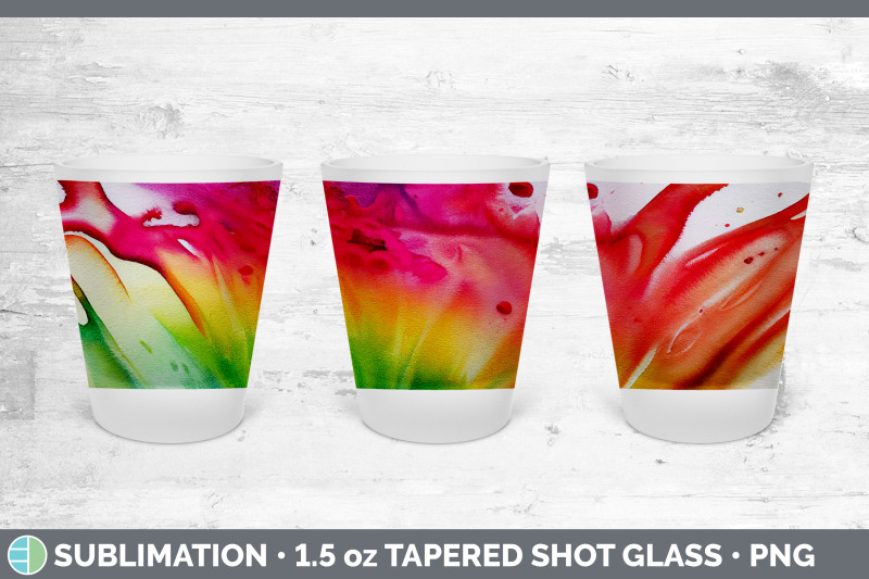 watercolor-rainbow-shot-glass-sublimation-shot-glass-1-5oz-tapered