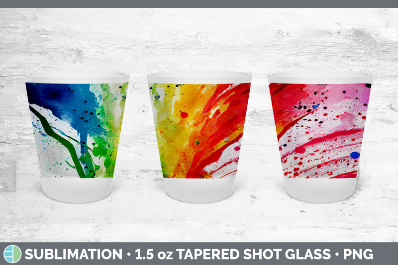 watercolor-rainbow-shot-glass-sublimation-shot-glass-1-5oz-tapered